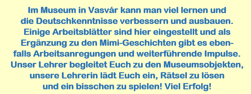 Anleser lernen in Vasvar