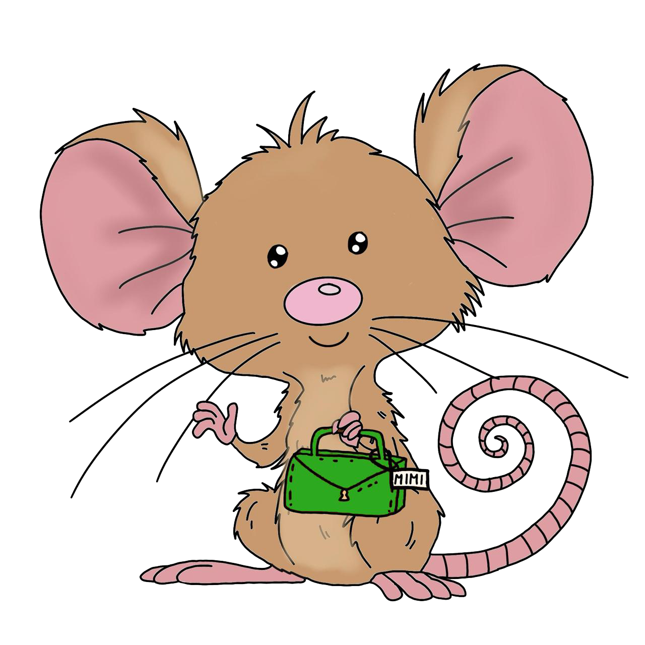 Mimi mit Tasche